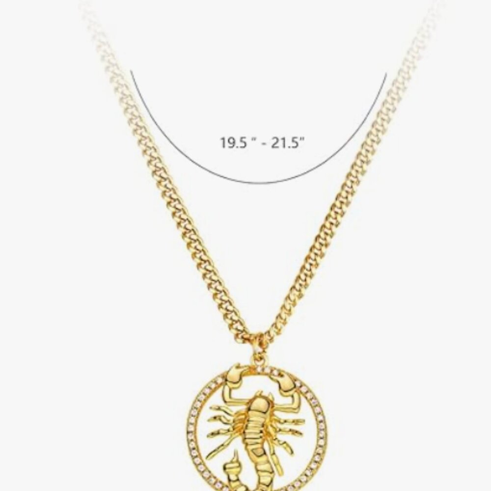 NEW! Gold Scorpio Choker Necklace - Picture 3 of 3